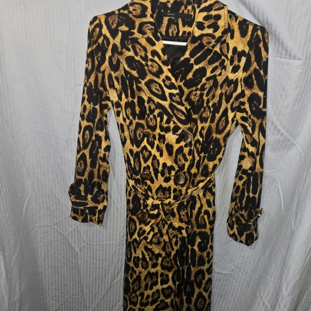 Marc JACOBS Leopard Print Long Coat